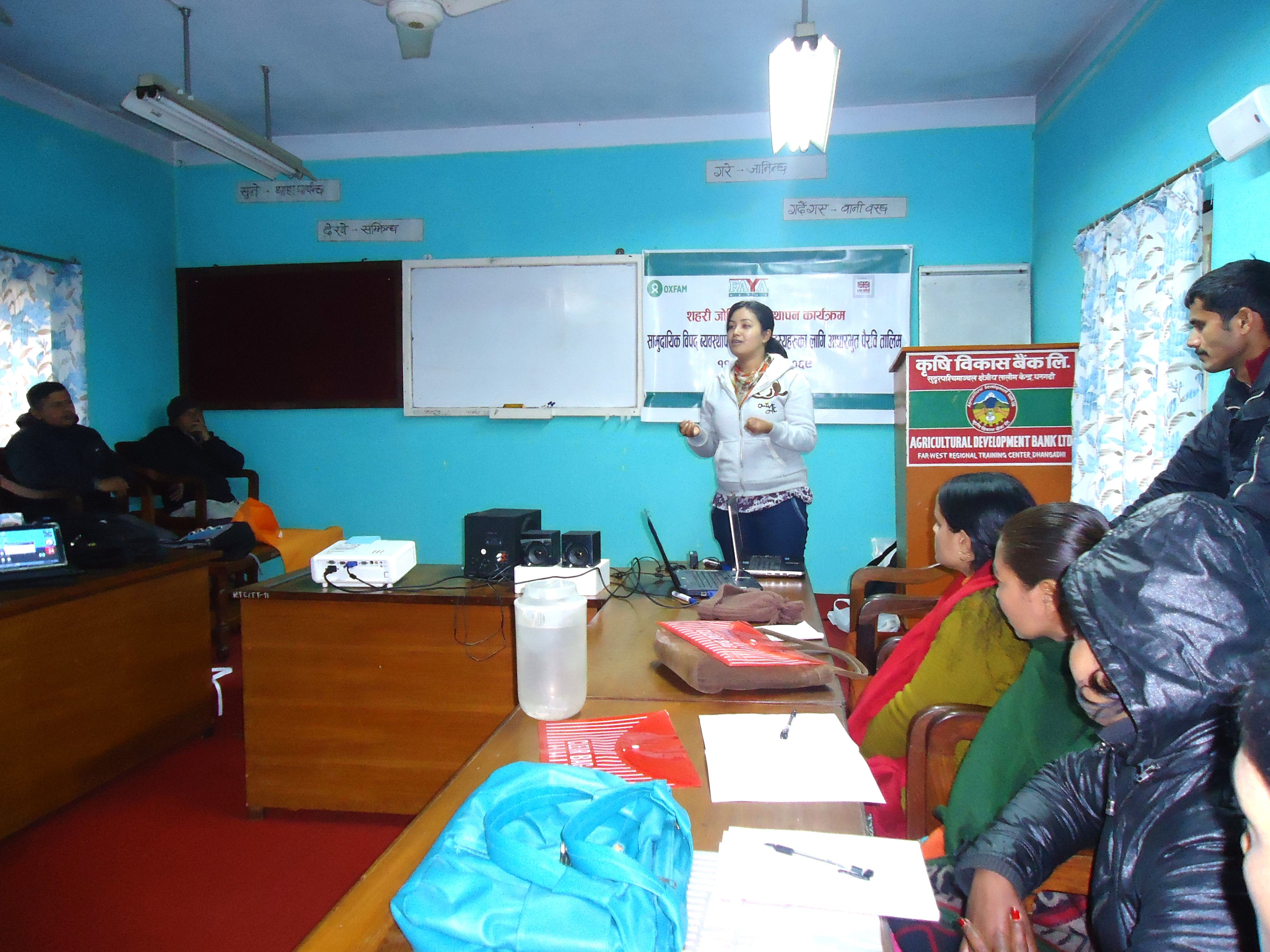 Basic Disaster Preparedness Training for Community Disaster Management Committee Members.