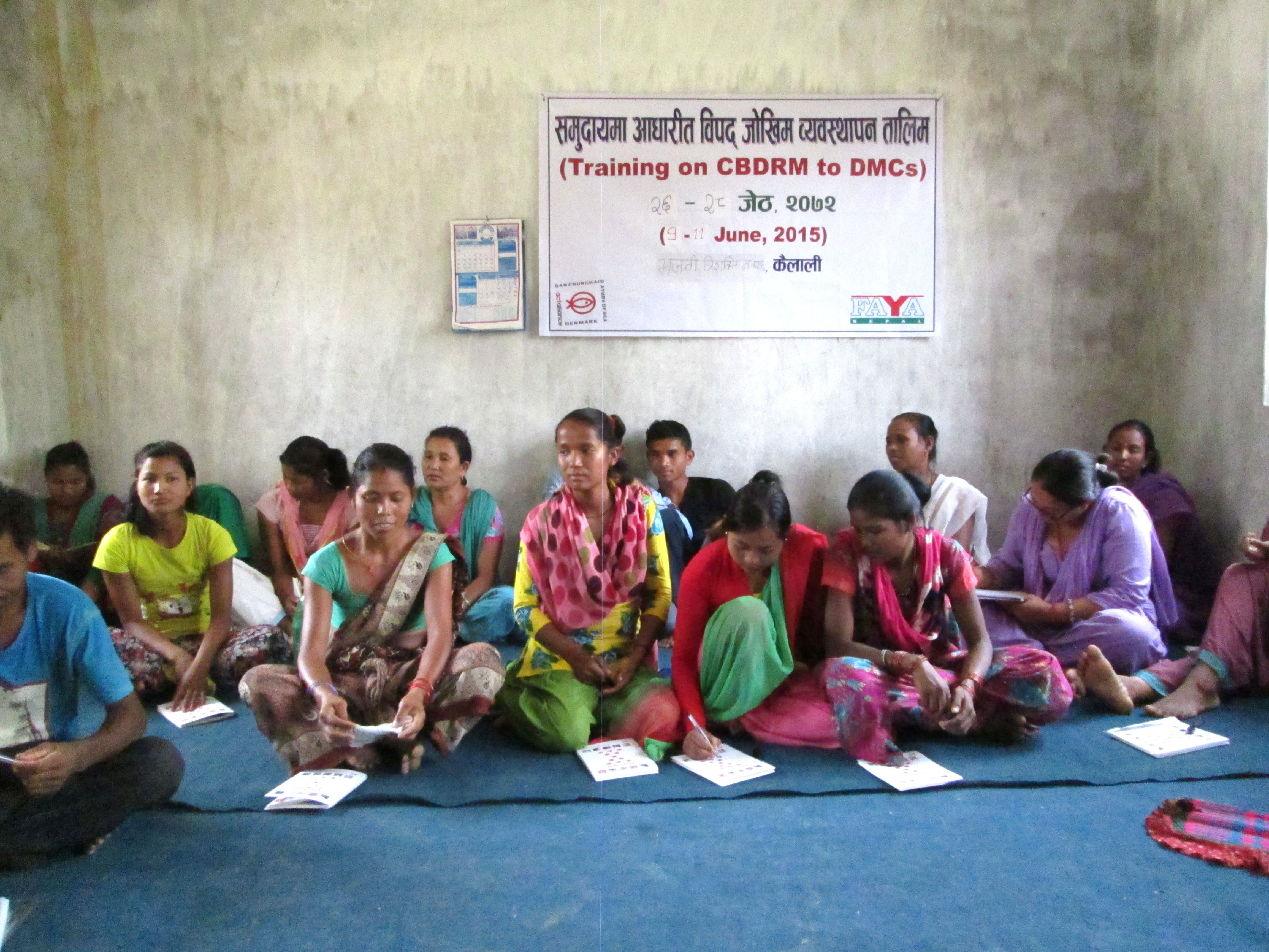 Training on CBDRM to DMCs at Bhajani