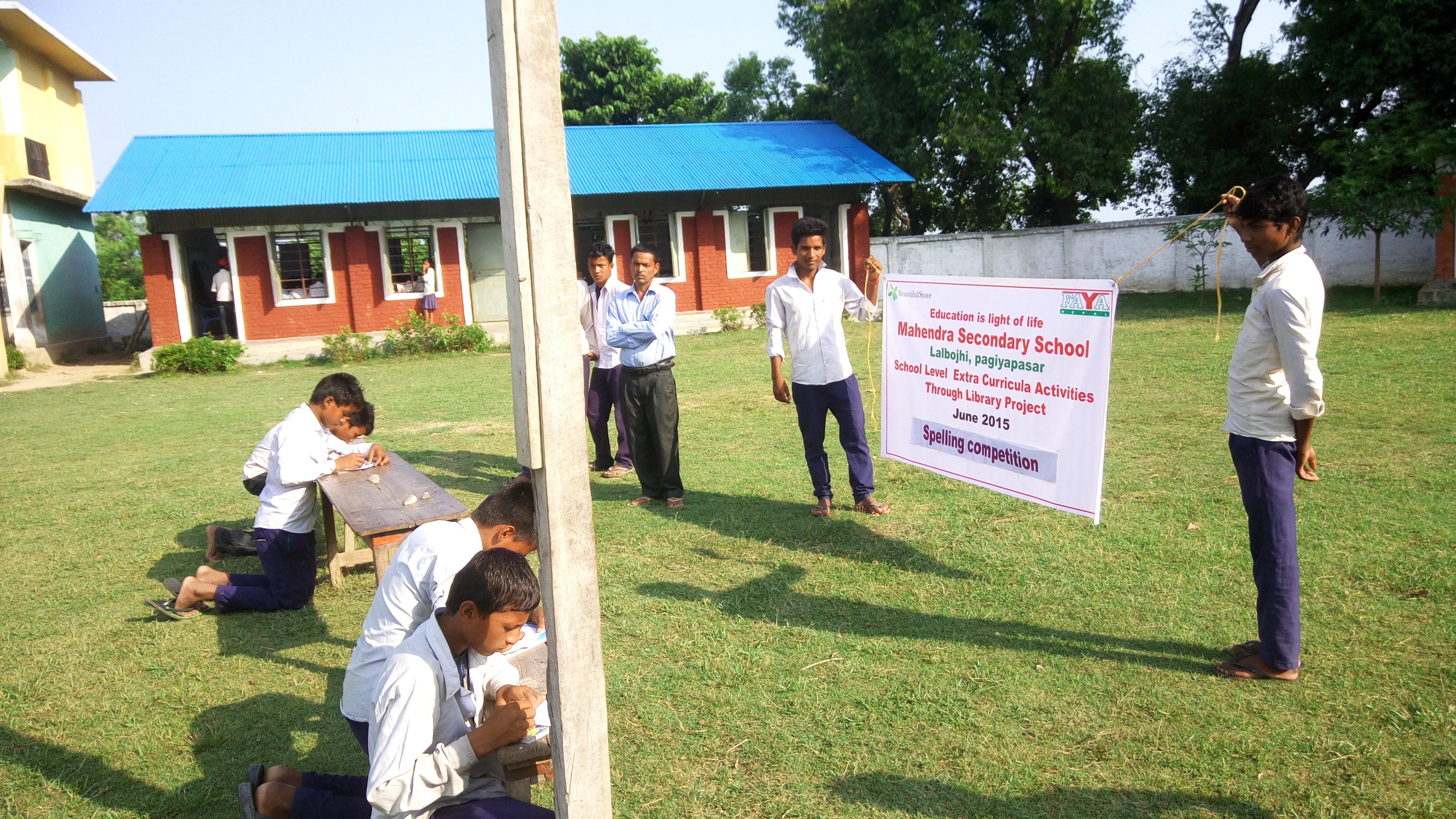 Spelling competition organized